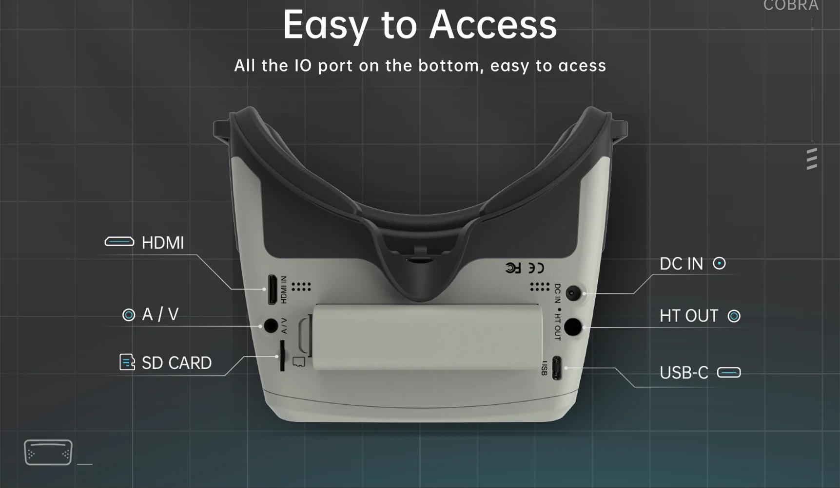 SKYZONE Cobra V2 FPV Goggle, the goggle support pilot wear glass while fling