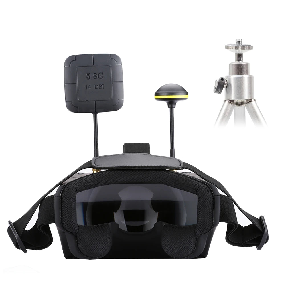 نظارات EV800D 5.8G 40CH FPV - 5 بوصة 800*480 سماعة فيديو HD DVR نظارات FPV متنوعة مع بطارية لطراز RC RC FPV Drone 11 EV800D 5.8G 40CH FPV Goggle, 5GHz, with RaceBand; Advanced auto-searching function and the working frequency show