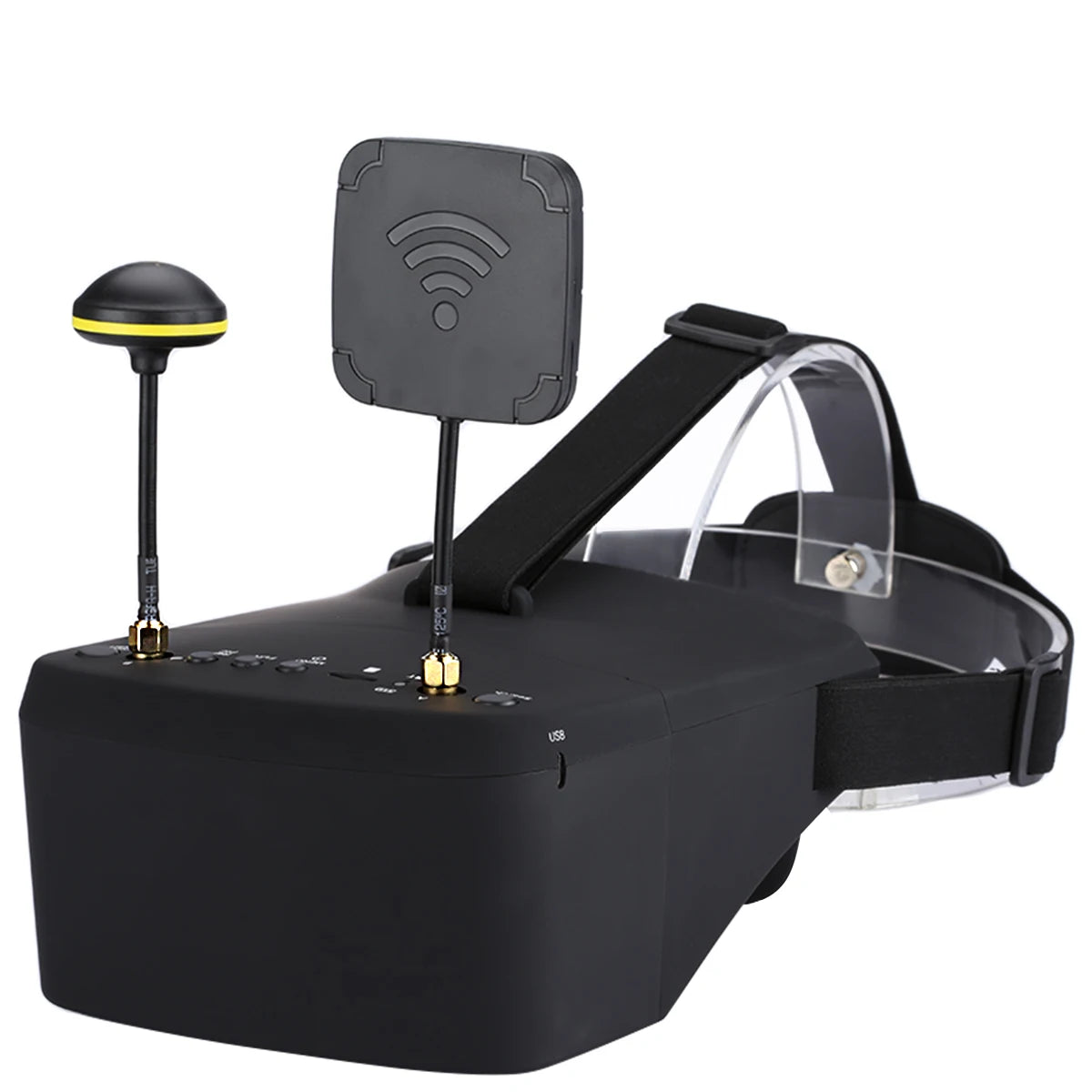 نظارات EV800D 5.8G 40CH FPV - 5 بوصة 800*480 سماعة فيديو HD DVR نظارات FPV متنوعة مع بطارية لطراز RC RC FPV Drone 15 EV800D 5.8G 40CH FPV Goggles with battery .