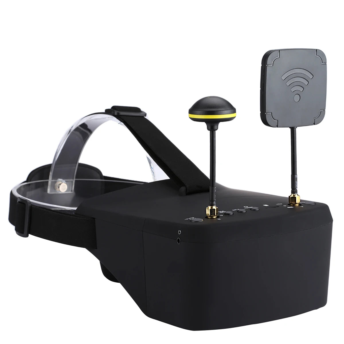 نظارات EV800D 5.8G 40CH FPV - 5 بوصة 800*480 سماعة فيديو HD DVR نظارات FPV متنوعة مع بطارية لطراز RC RC FPV Drone 16 EV800D 5.8G 40CH FPV Goggle, 5GHz, with RaceBand; Advanced auto-searching function and the working frequency show