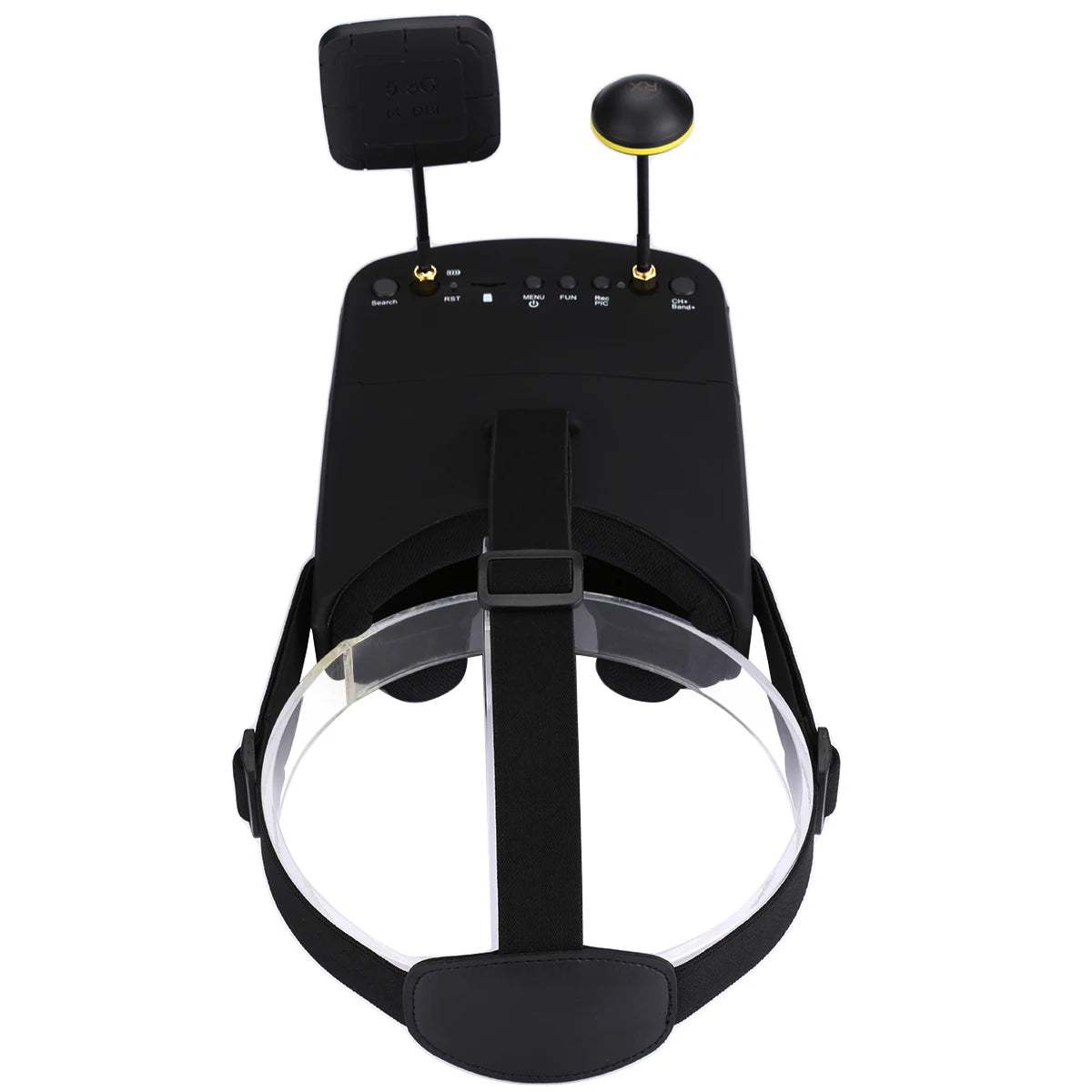 نظارات EV800D 5.8G 40CH FPV - 5 بوصة 800*480 سماعة فيديو HD DVR نظارات FPV متنوعة مع بطارية لطراز RC RC FPV Drone 17 EV800D 5.8G 40CH FPV Goggles with battery .