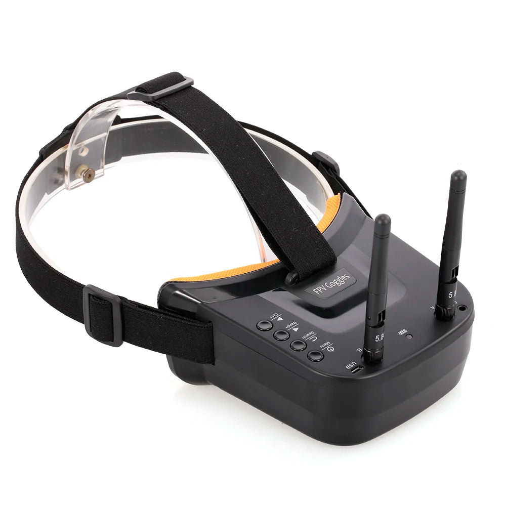 5.8G 40CH FPV Goggles Monitor - Video Glasses Headset HD With Dual 5.8G Antennas 25mW transmitter fpv 600TVL camera for Racing FPV Drone 24 5.8G 40CH FPV Goggles Monitor SPECIFICATIONS Use