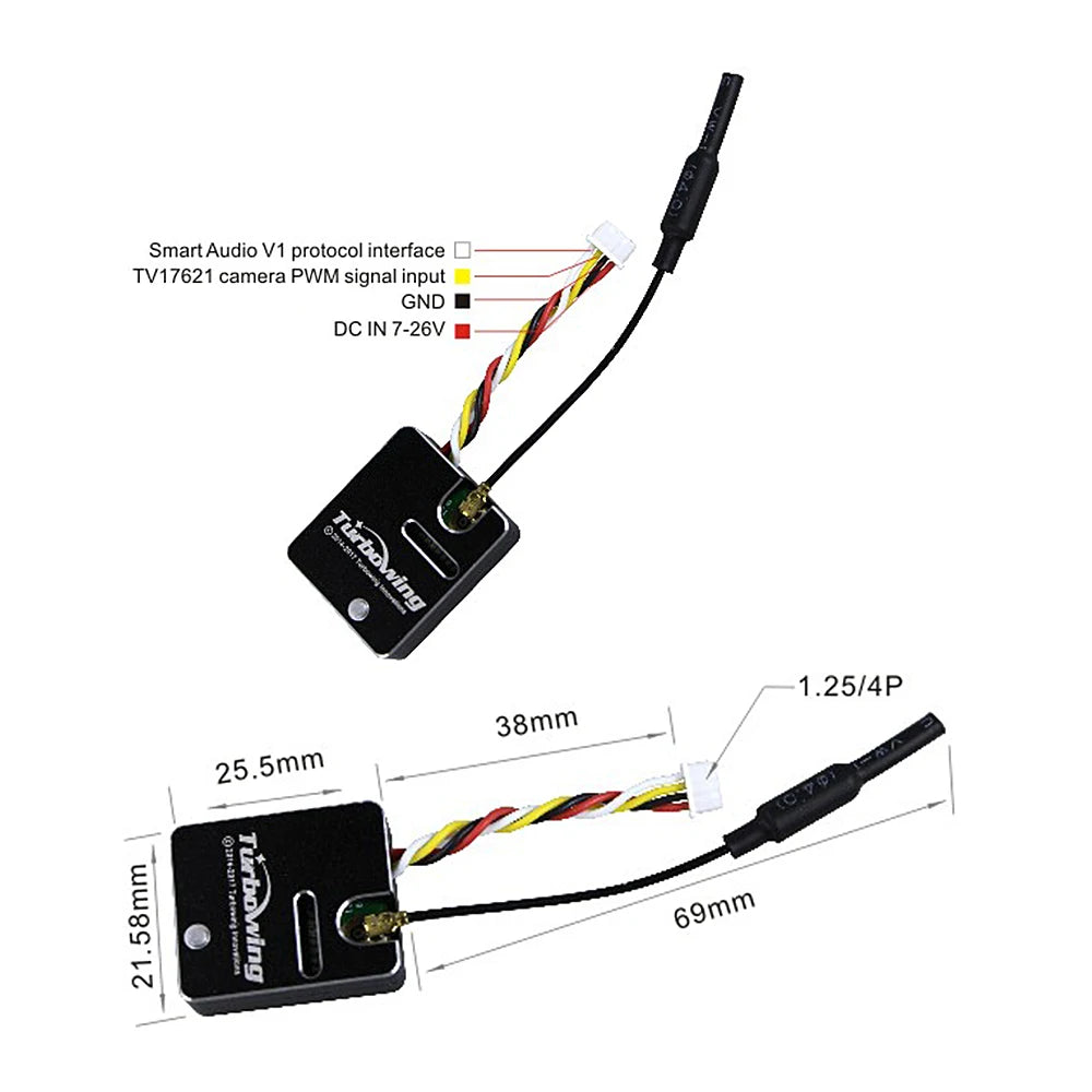Smart Audio V1 protocol interface TV17621 camera PWM signal input GND DC IN 7