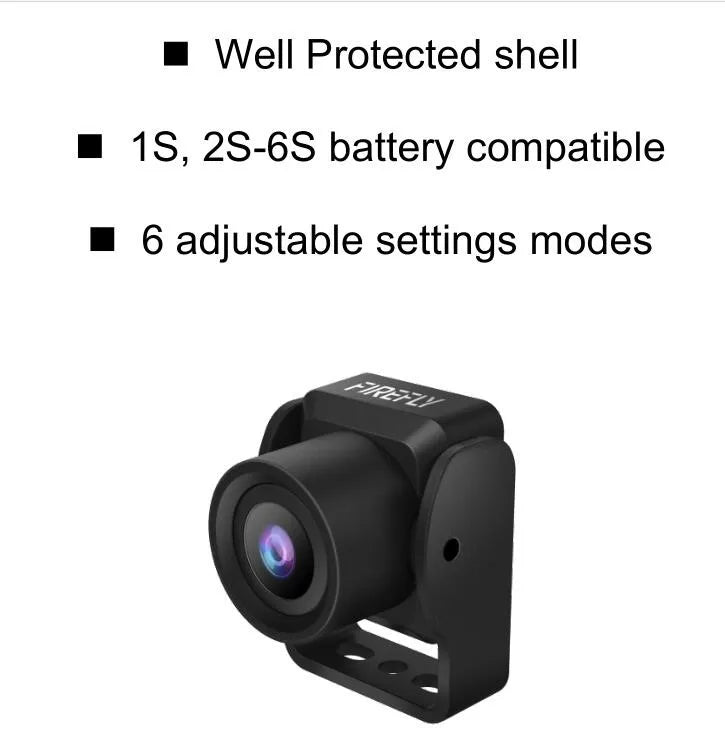 Hawkeye Firefly Fortress Micro FPV Camera - AIO 2.1mm 1/3 960H TVL Mini Camera w/ 5.8G 200mW Transmitter VTX for Drone 1S - 6S RC Car 21 Hawkeye Firefly Fortress Micro FPV Camera, Well Protected shell 1S,2S-6S battery compatible 6 adjustable settings modes