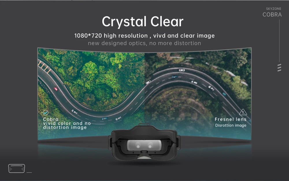 SKYZONE Cobra X V4 Goggle - 1280x720 5.8G 48CH جهاز استقبال ترقية V2 Head Tracker DVR FPV Goggles Helmet مع HDMI لطائرة FPV بدون طيار 23 SKYZONE Cobra X V4 Goggle, SKYZONE COBRA Crystal Clear 1080*720 high resolution vivd and