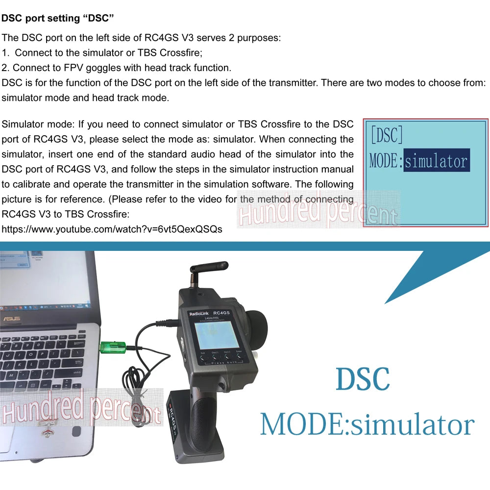 جهاز إرسال للتحكم عن بعد من RadioLink RC4GS V3 - 2.4G 4CH 5CH 7CH 400M + جهاز استقبال داخلي R6Fg لقارب سيارة RC V4V5 25 RadioLink RC4GS V3, RC4GS V3 -