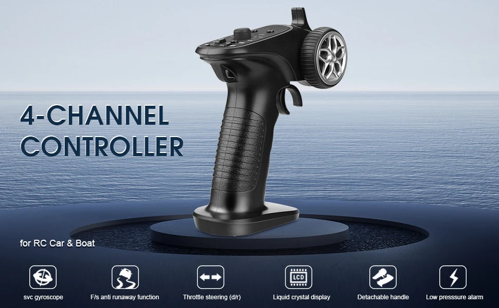 4-CHANNEL CONTROLLER for RC Car & Boat LCD Svc