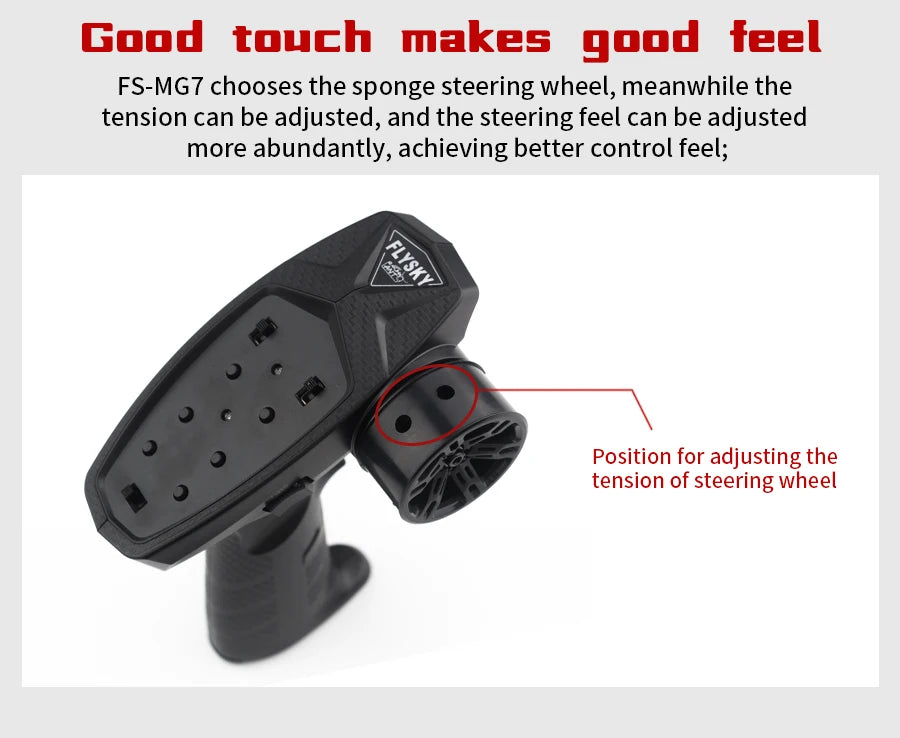 teel FS-MG7 chooses the sponge steering wheel, meanwhile