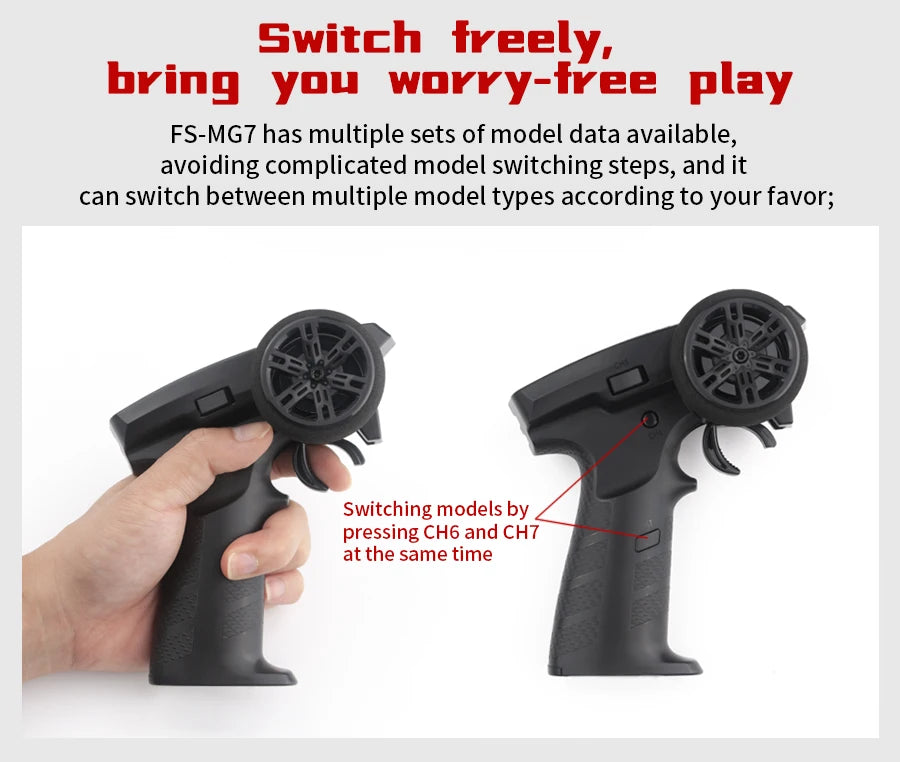FS-MG7 has multiple sets of model data available, avoiding complicated model switching steps