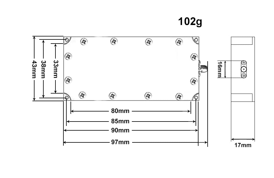 DYAN 10W Anti Drone Module SPECIFICATIONS Brand Name :