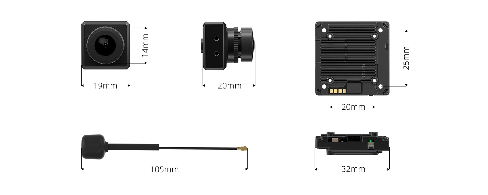 the only native 4:3 high-definition sensor in the FPV industry 