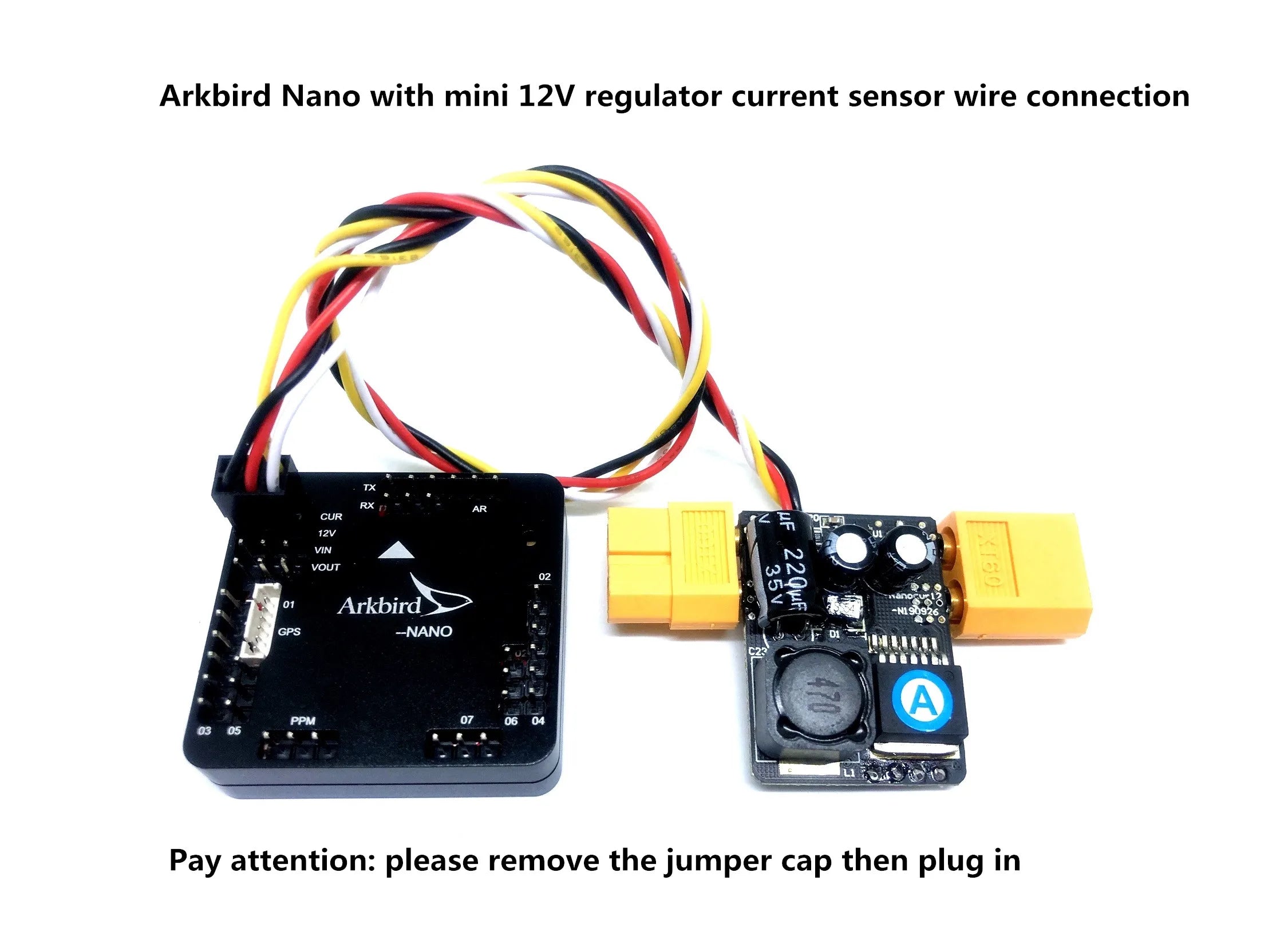 Arkbird Nano Autopilot Flight Control, function allows you making a turn with a large dip angle, even vertical rise and roll