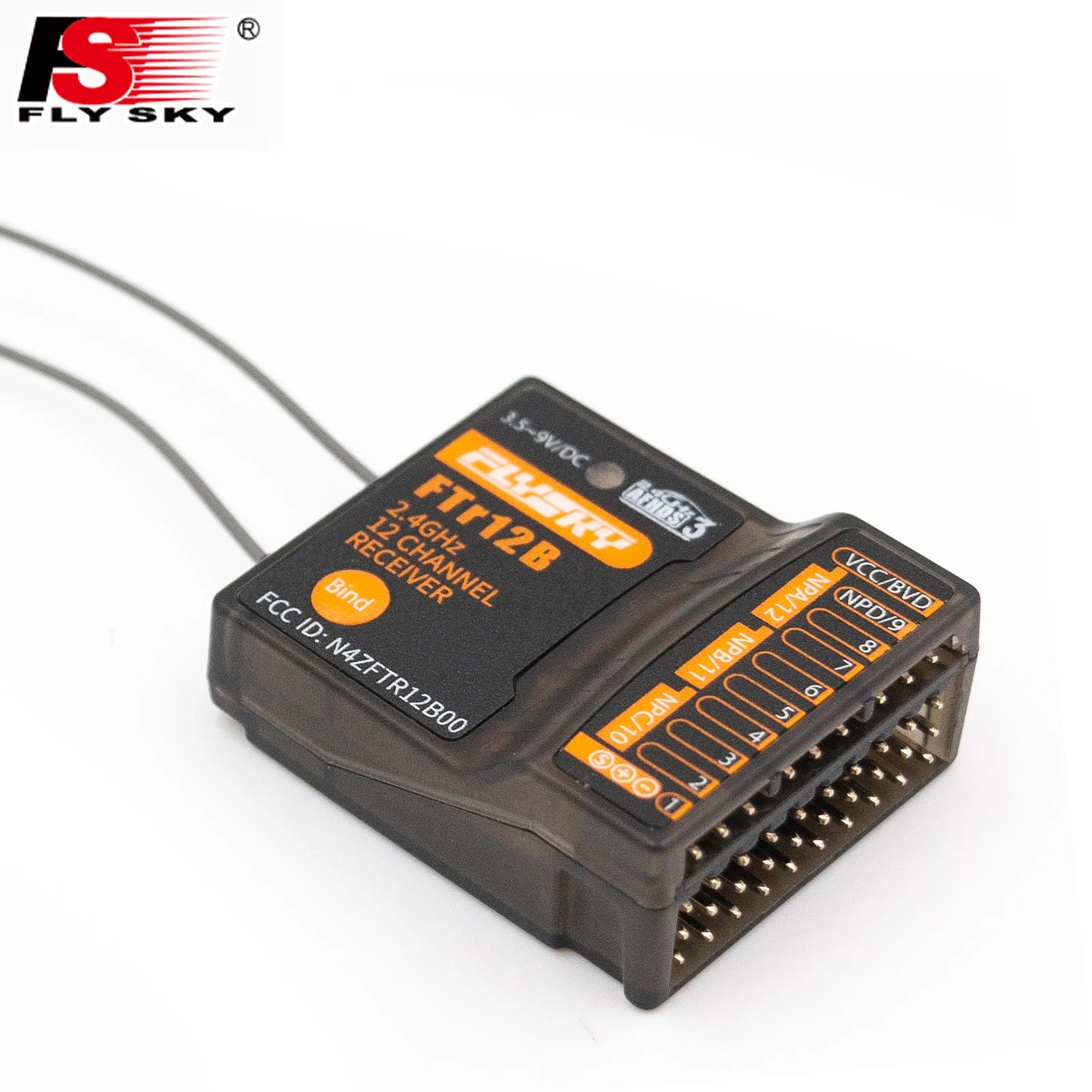 جهاز استقبال FLYSKY FTR12B 2.4 جيجا هرتز 12 قناة - لسيارة RC طائرة هليكوبتر هوائيات مزدوجة لأجهزة الإرسال PL18 NB4 NB4 Lite AFHDS3 8 FLYSKY FTR12B 2.4GHz 12CH Receiver, 4GHz RECEIVER CHANNEL VCCZBVD UNNUN Bin