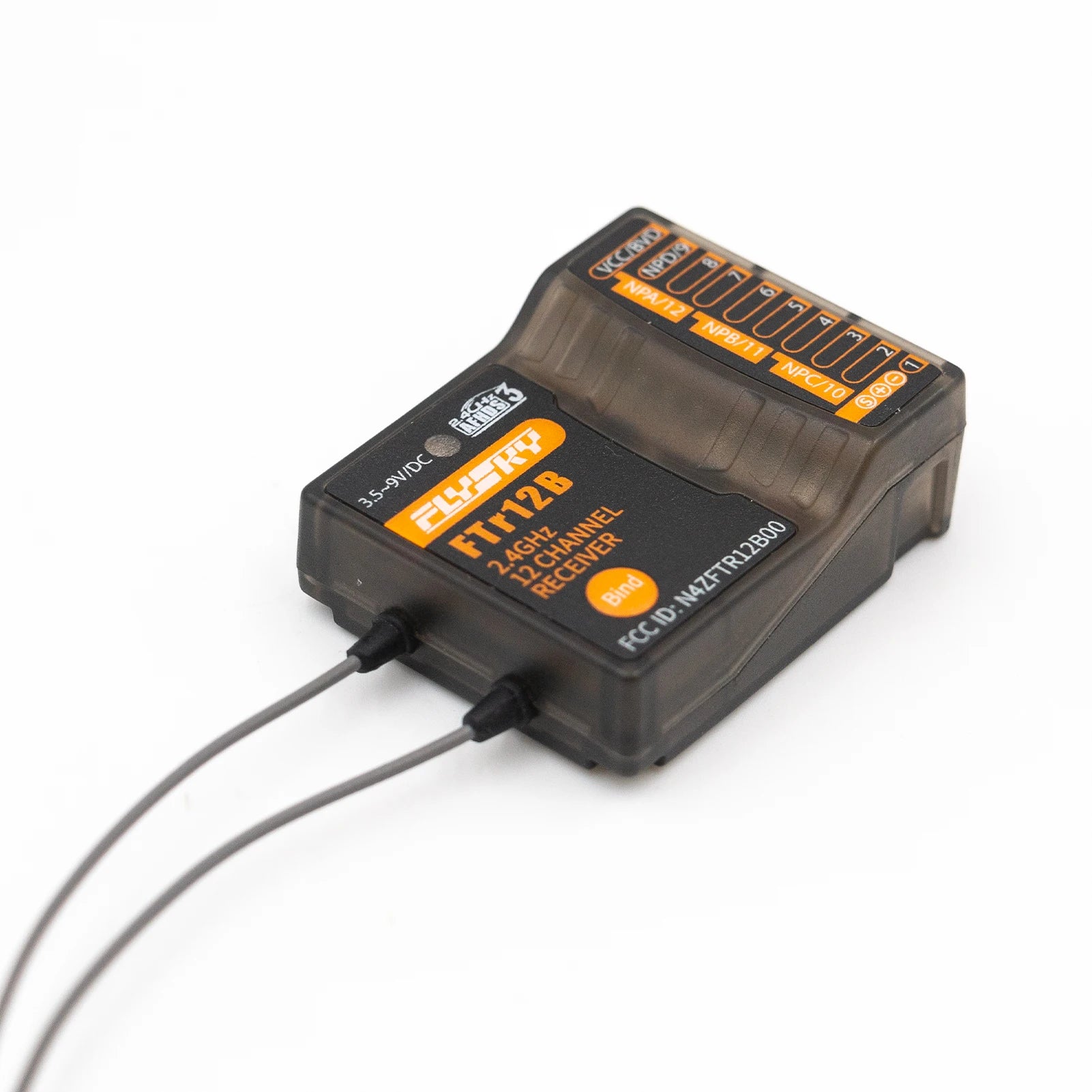 جهاز استقبال FLYSKY FTR12B 2.4 جيجا هرتز 12 قناة - لسيارة RC طائرة هليكوبتر هوائيات مزدوجة لأجهزة الإرسال PL18 NB4 NB4 Lite AFHDS3 11 FLYSKY FTR12B 2.4GHz 12CH Receiver, Nen12 NB; 711 NPC1O 6us CLERV 35-9