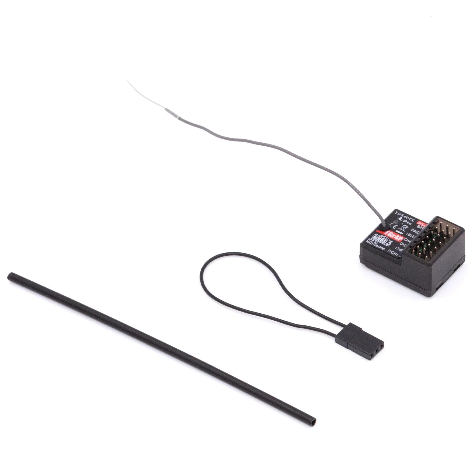 جهاز استقبال FlySky FGR4P 2.4 جيجا هرتز 4CH - مخرج AFHDS 3 PWM/PPM/I.bus/S.bus لجهاز إرسال FSG4P RC لقارب السيارة 12 FlySky FGR4P 2.4GHz 4CH Receiver, put the transmitter into bind mode; (See the transmitters instruction manual for more information)
