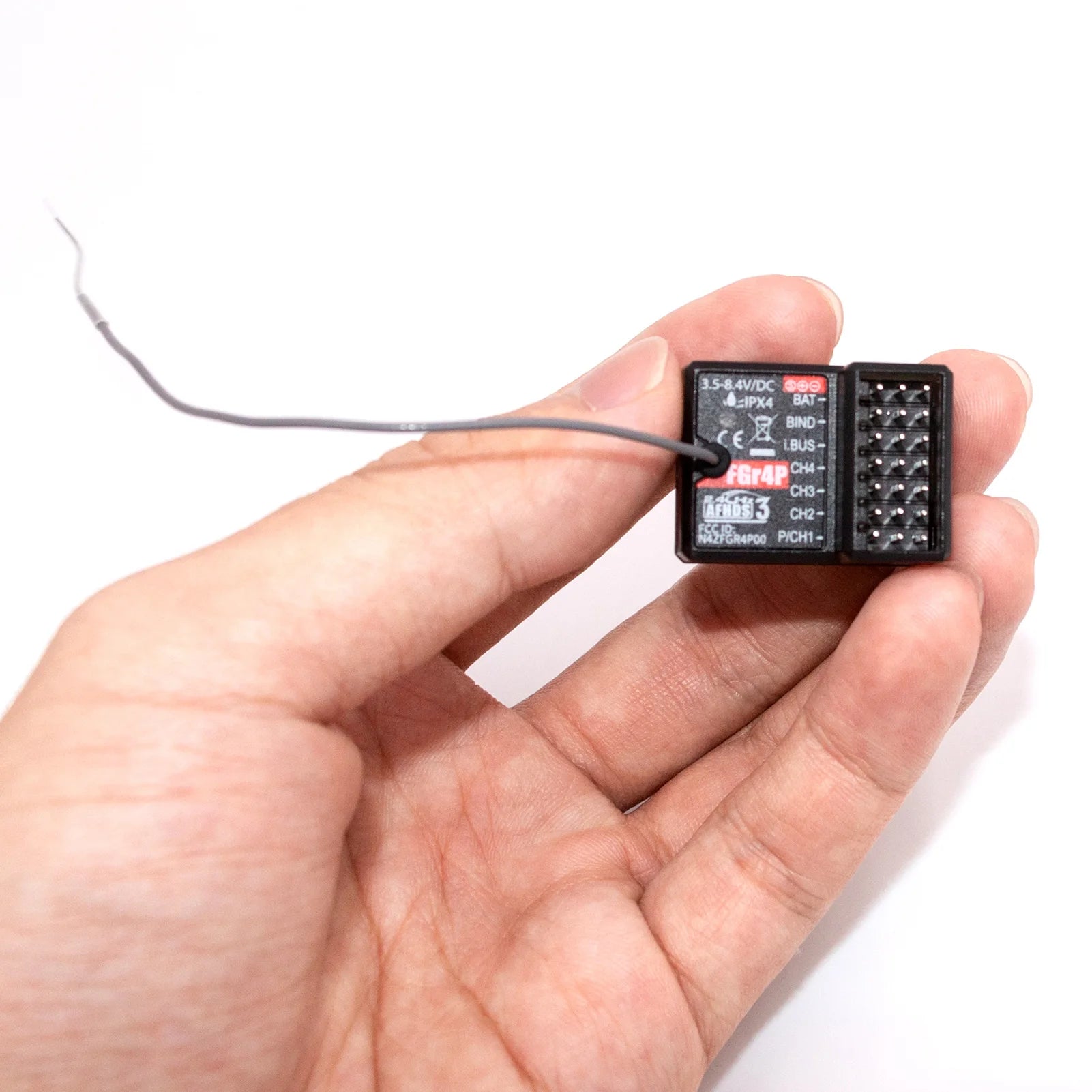 جهاز استقبال FlySky FGR4P 2.4 جيجا هرتز 4CH - مخرج AFHDS 3 PWM/PPM/I.bus/S.bus لجهاز إرسال FSG4P RC لقارب السيارة 19 FlySky FGR4P 2.4GHz 4CH Receiver, Reconnect the power cable to the receiver