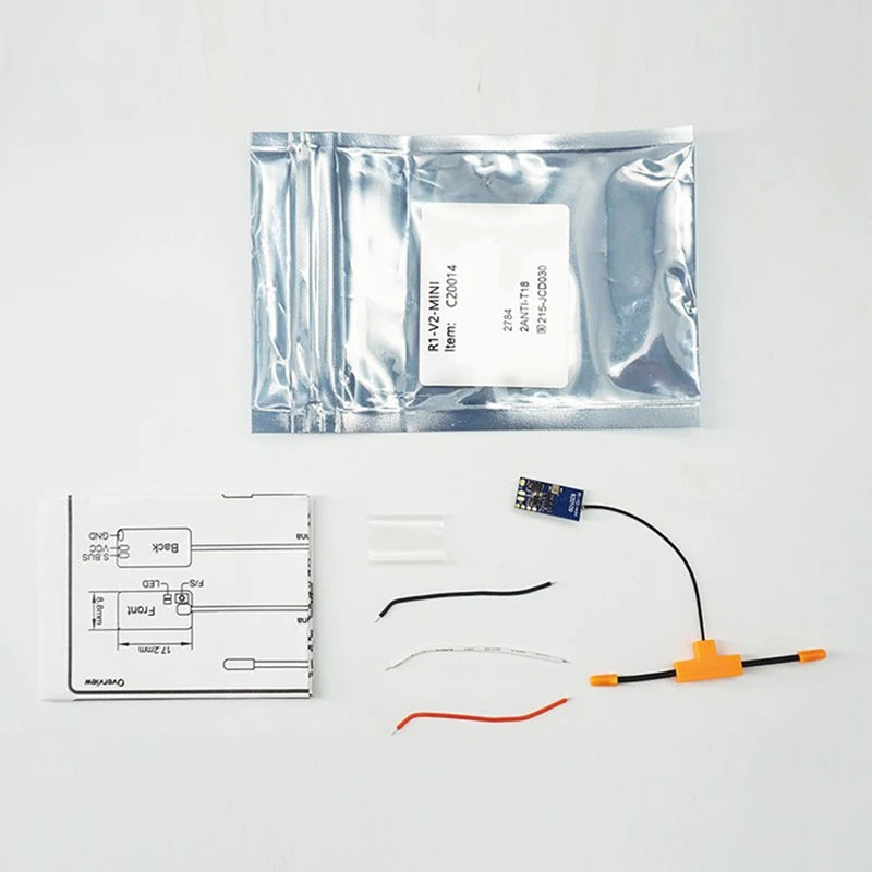 الطائر R1 V2 Mini 2.4Ghz 16CH استقبال D16 بروتوكول SBUS إشارة Tlite XT18S لطائرة RC بدون طيار متينة سهلة التركيب وسهلة الاستخدام 12 put the transmitter/transmitter RF module into binding mode . connect battery to receiver