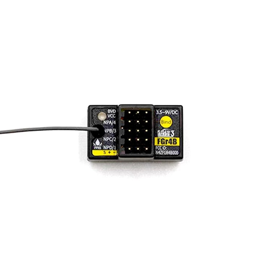 FlySky FGr4B 2.4G 4CH Receiver, Bid 35-$i Kc WPNva Ap8/s NPcr