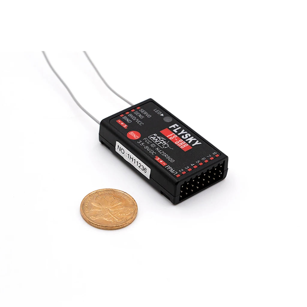 Flysky 2.4G ANT Protocol Receiver, FCC ID: 35-9V/dC 6 "N4zSR8OO 4