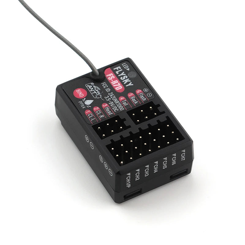 Flysky 2.4G ANT Protocol Receiver, PPX4 Waterproof: black Temperature Range: -10°C  +