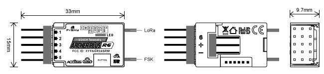FrSky ARCHER PLUS R6/R6FB Receiver, the FrSky Archer Plus R6 Receiver has been enhanced further with the addition of