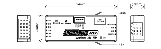FrSky ARCHER PLUS R8 Receiver, FrSky ARCHER PLUS R8