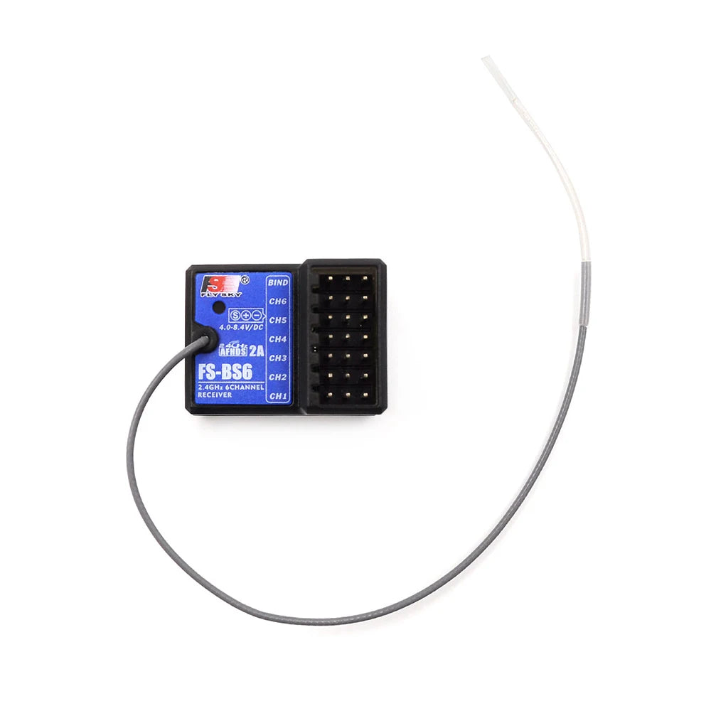 FlySky FS-BS6  2.4Ghz 6CH  Receiver, CH6 CHS #.0-B.4vidc Ch4 0i6d