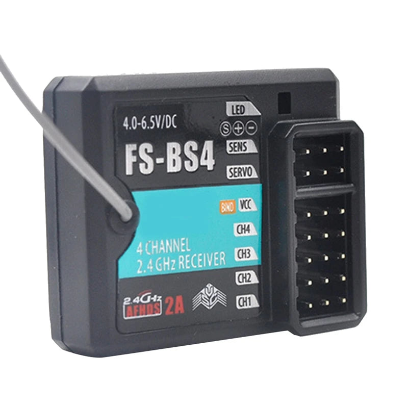 Flysky FS-BS4 Receiver, LED 4.0-6.5v/dc 65 FS-BS4 GERVO W