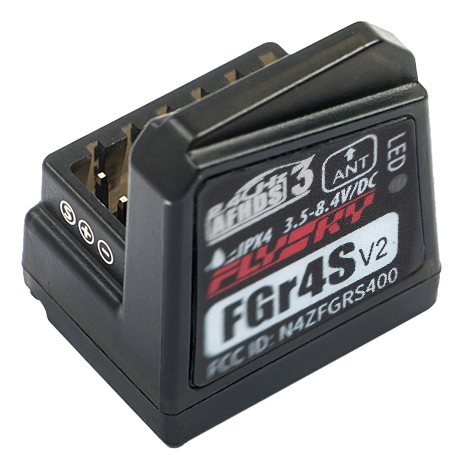 Flysky FGR4S V2 Receiver, insert the binding cable into the receiver's BIND port