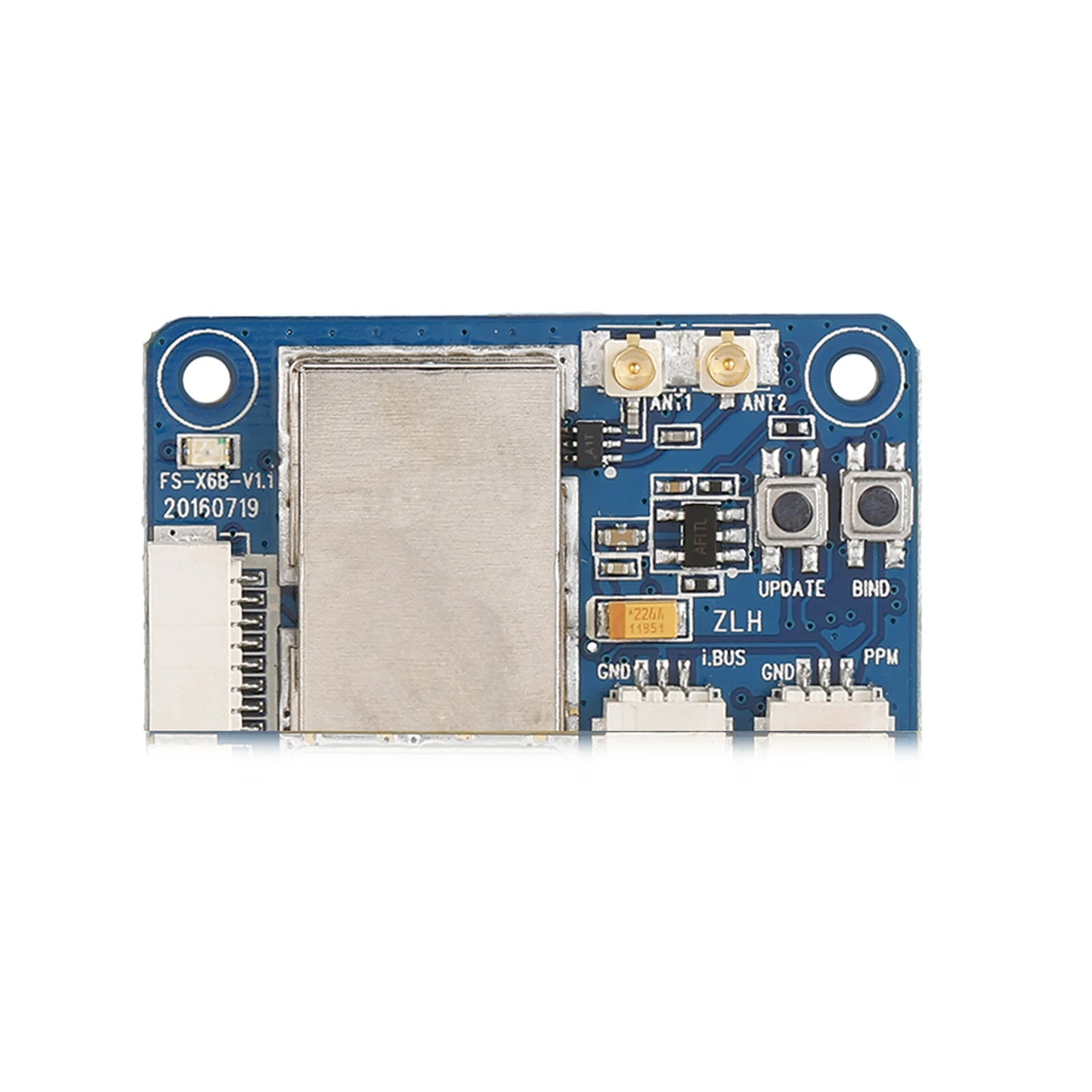 FlySky FS-X6B 2.4G 6CH Receiver, An;1 ANT2 FS-X6B-Vi.i 201607