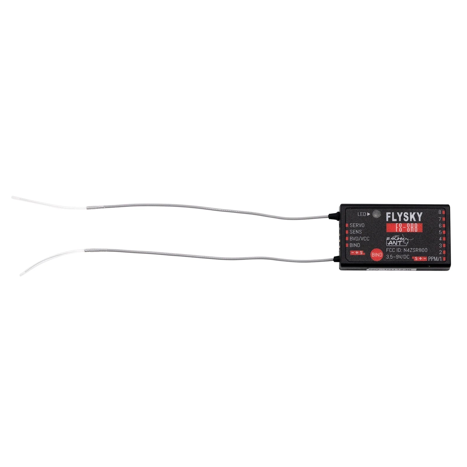 FLYSKY FS-SR8 2.4G 8CH Receiver, LED> FLYSKY SERVO FS-ShB SENS BVD/