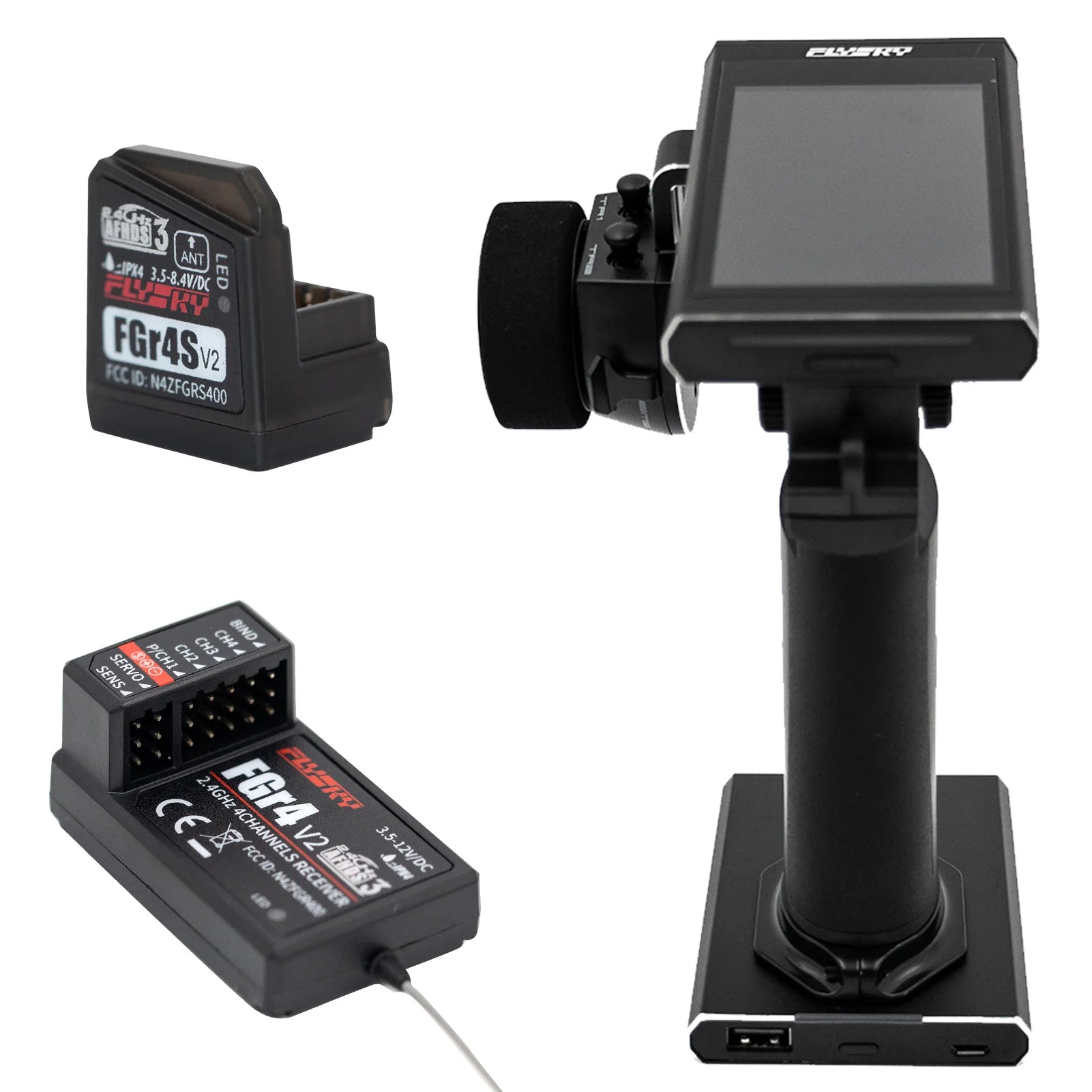 Flysky Noble NB4 2.4G 4CH Radio Transmitter, ZYSkY FGrAL Z4GHz (62 'ACHANNE