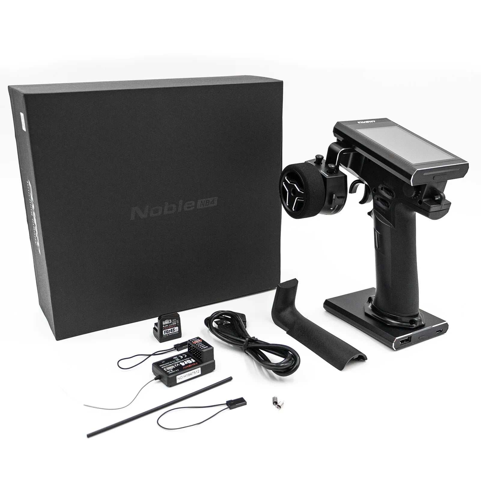 Flysky Noble NB4 2.4G 4CH Radio Transmitter, HVGA 3.5-inch touch screen, 320 * 480 dot matrix,