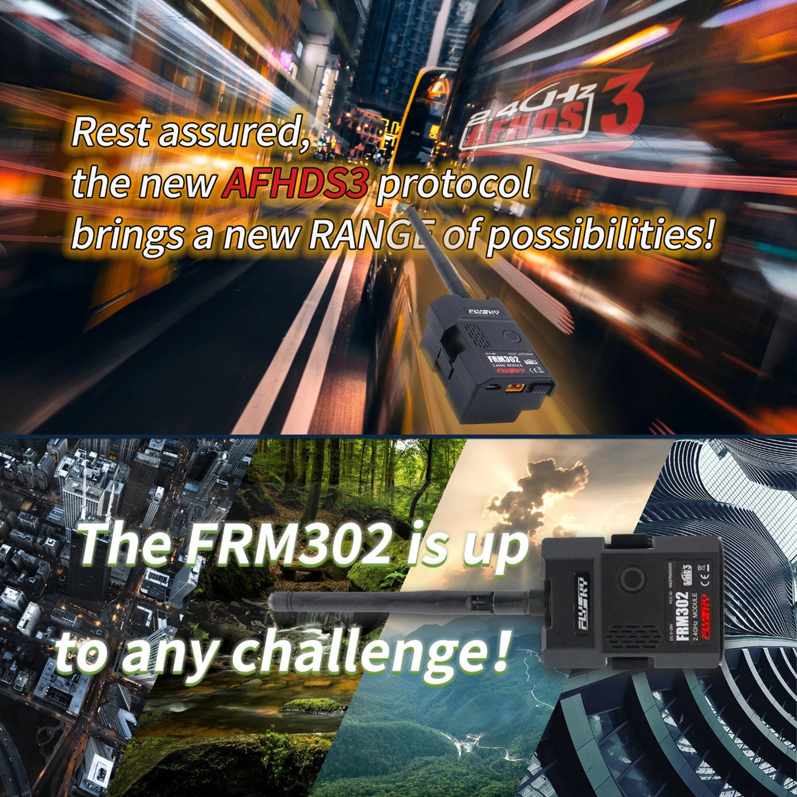 the new AFHDS3 protocol brings a new RANGL of possibilities!