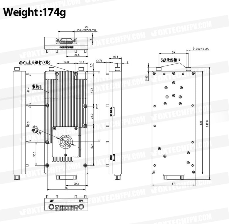 Specifications that are not particularly noted apply to both air unit and ground unit . X