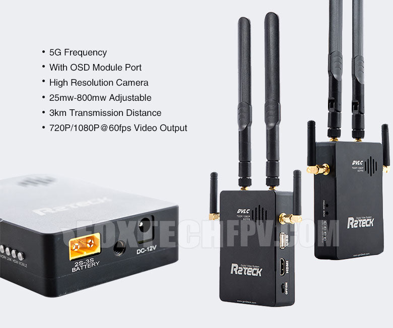 5G Frequency With OSD Module Port High Resolution Camera 25mw-8OOm