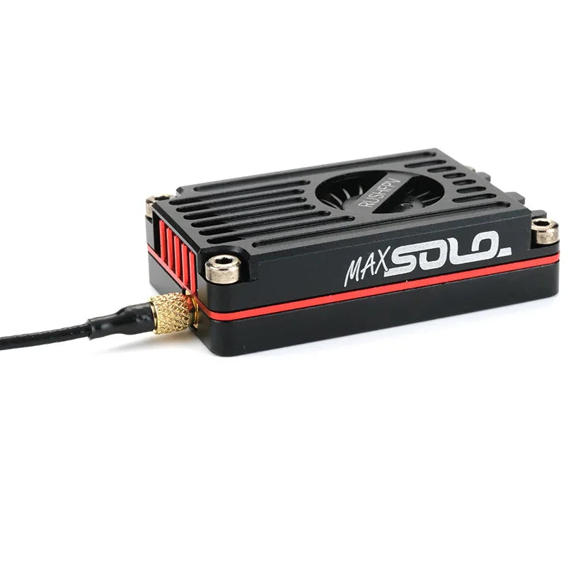 Rushfpv RUSH TANK MAX SOLO VTX - 5.8 جيجا هرتز 2.5 وات 48 قناة جهاز إرسال فيديو عالي الطاقة مع غلاف CNC لطائرات بدون طيار RC FPV طويلة المدى ثابتة الأجنحة DIY 27 Rushfpv RUSH TANK MAX SOLO VTX, RUSH TANK MAX SOLO VTX SPECIFICATIONS