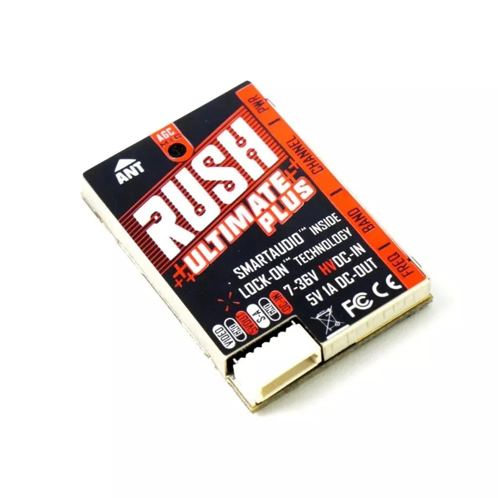 RUSH TANK Ultimate PLUS VTX - 5.8 جيجا هرتز 48CH 2-8s 800 ميجاوات جهاز إرسال الفيديو مع صوت ذكي AGC MIC FPV Racing Drone 13 RUSH TANK Ultimate PLUS VTX, is a high quality Video Transmitter featuring strong anti-interference ability, power filter