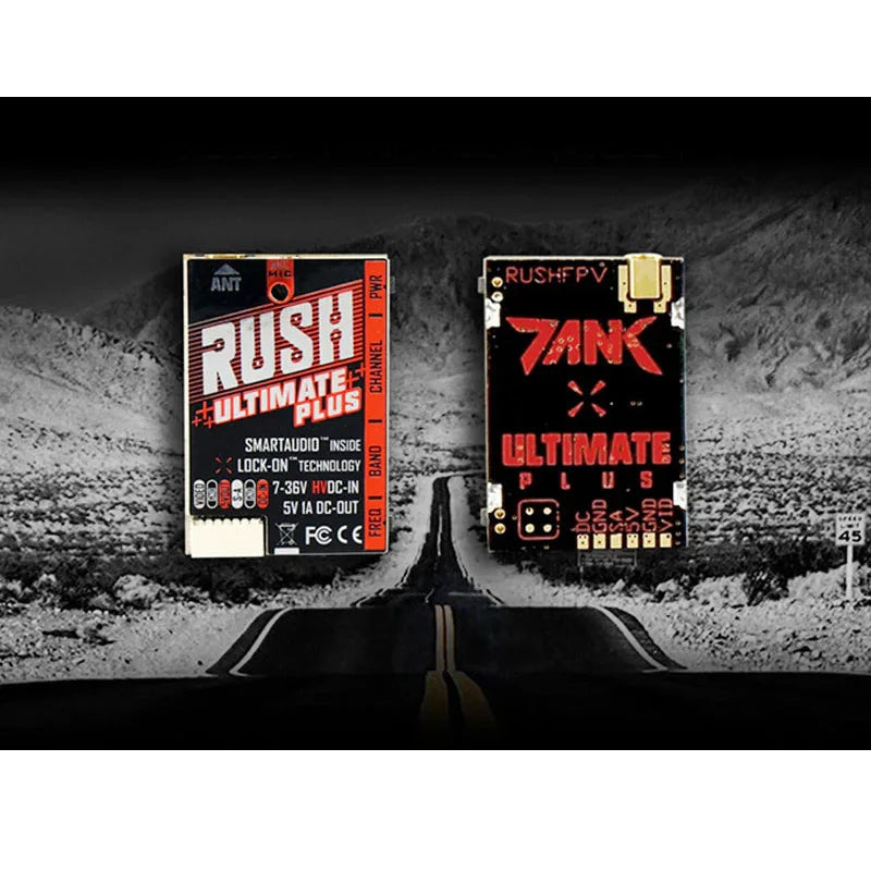 RUSH TANK Ultimate PLUS VTX - 5.8 جيجا هرتز 48CH 2-8s 800 ميجاوات جهاز إرسال الفيديو مع صوت ذكي AGC MIC FPV Racing Drone 14 RUSH TANK Ultimate PLUS VTX, technoloGY 7-36V DC-IN Sv IA DC: