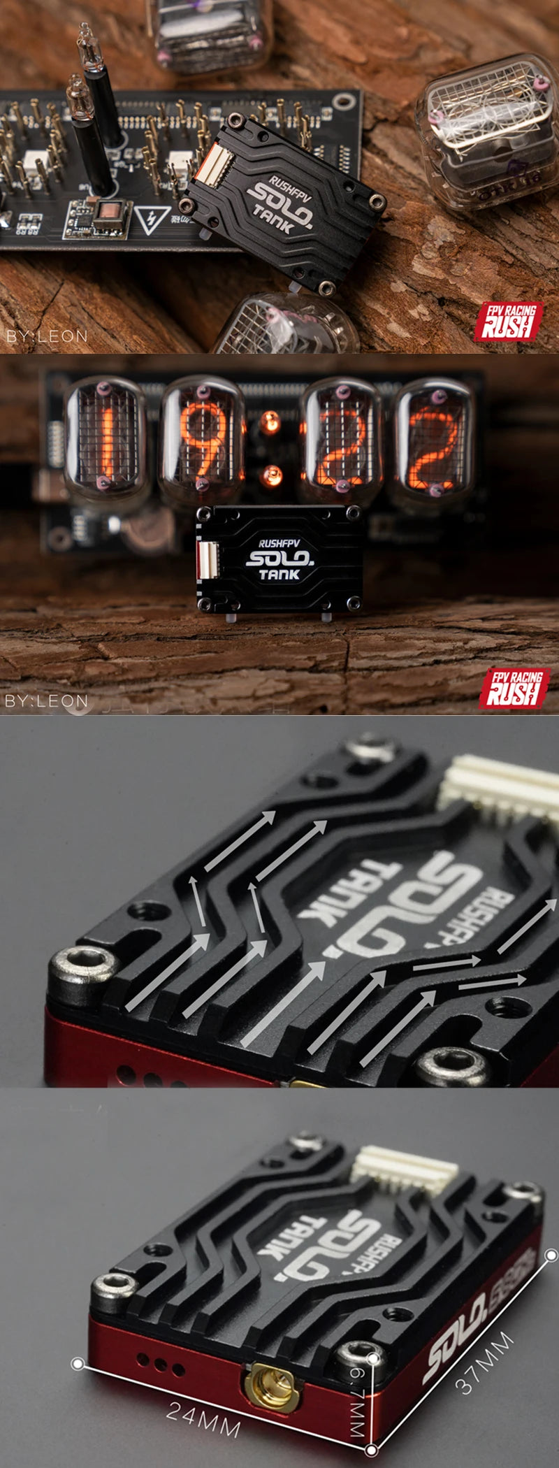 RUSHFPV RUSH TANK SOLO 1.6W 5.8G VTX, FPV RUSH TANK SOLO 1.6W 5.8G VT