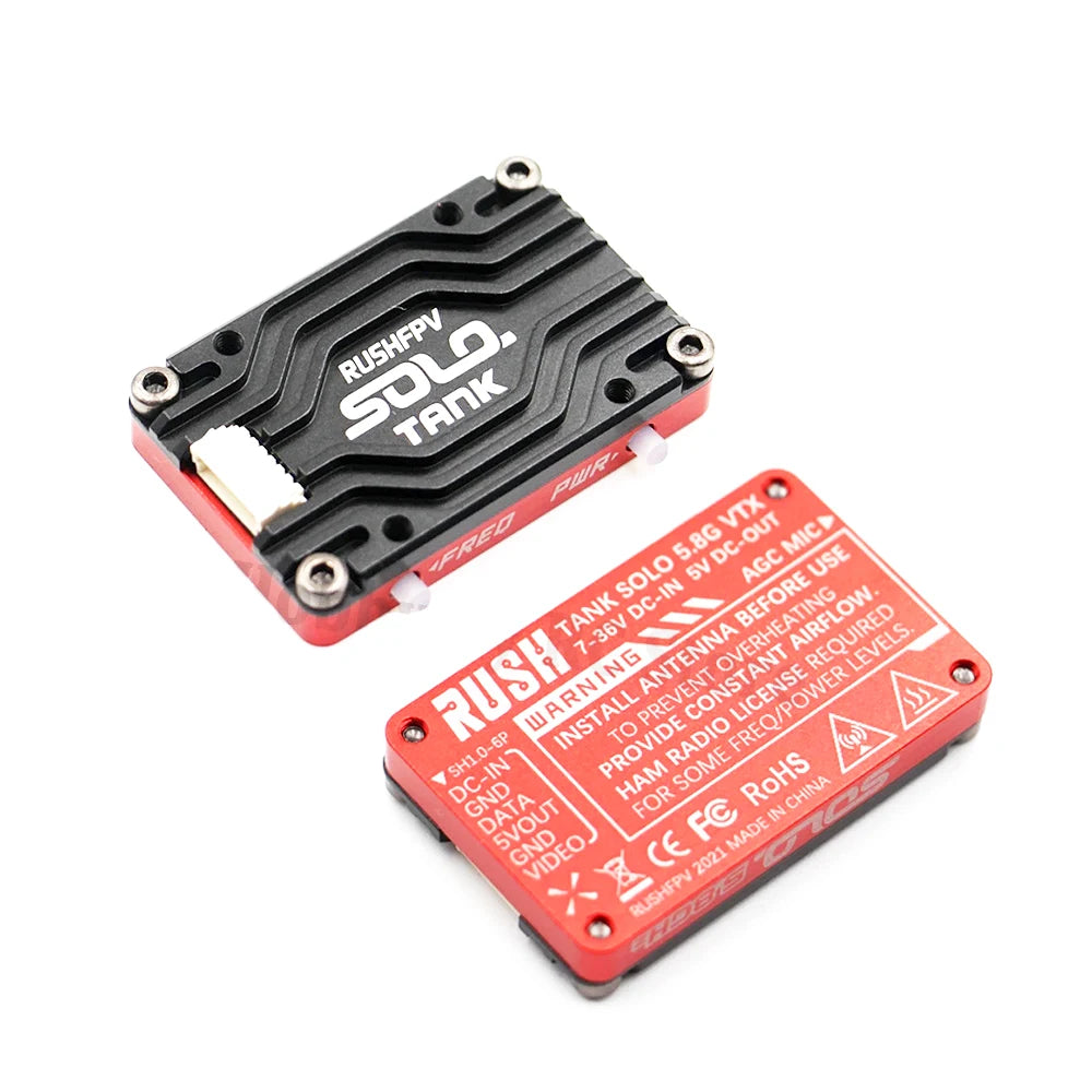 RUSHFPV RUSH TANK SOLO 1.6W 5.8G VTX, TANK VTX sv Dc-OuT 77OSD