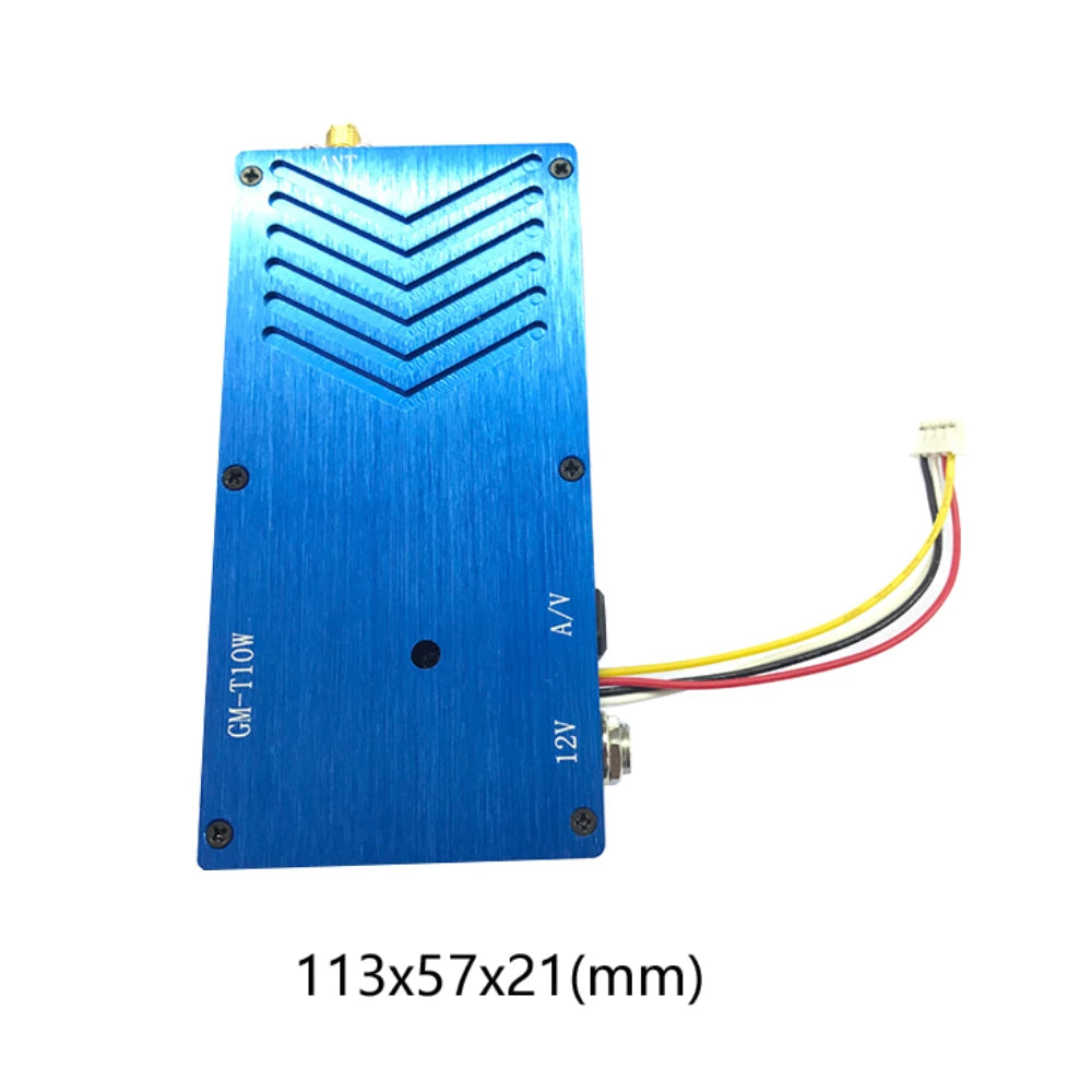 1.3G 10W 4CH  VTX, wireless code transaction can send and receive Pictures through wall with high resolution Easy to be installed Light and