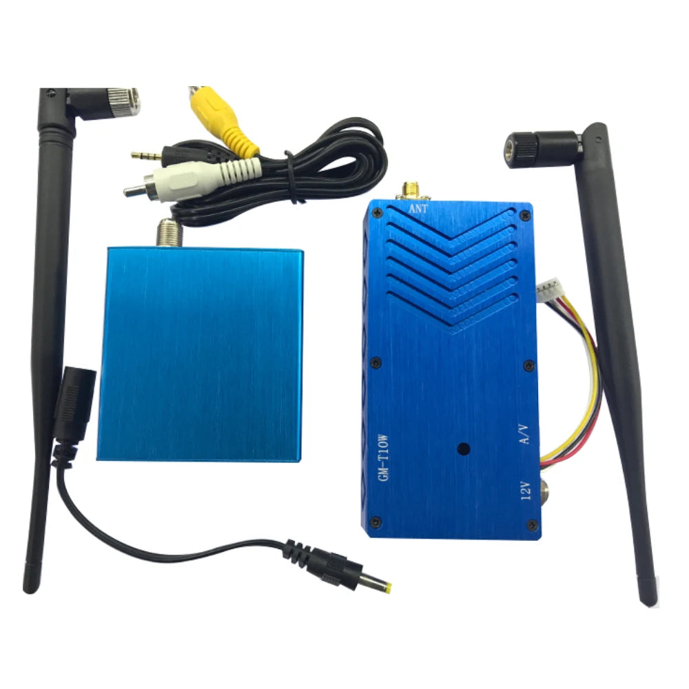 1.3G 10W 4CH  VTX, Specification: Transmitter: Working Voltage: DC 12V Output Power: 10
