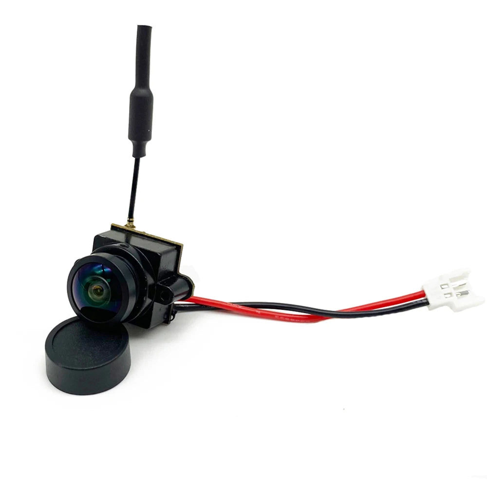 جهاز إرسال RXCRC 5.8G FPV 48CH 25mW VTX-CAM مع كاميرا 1000TVL 180 درجة AIO لأجزاء طائرة السباق بدون طيار FPV الداخلية RC 20 5.8G 48CH 25mW Transmitter VTX Camera Size : 19