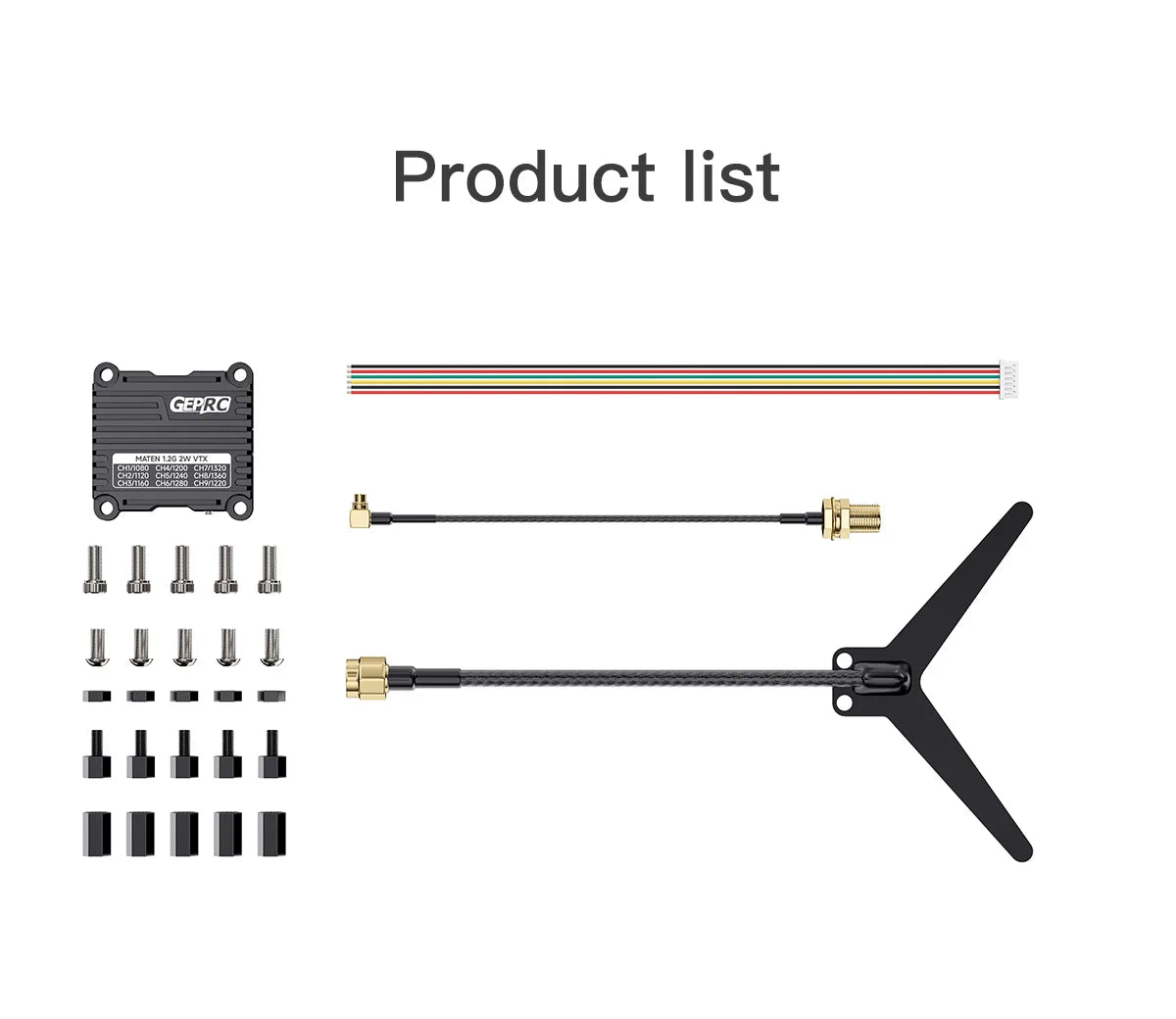 GEPRC MATEN 1.2G 2W VTX, GEPRC NATE4 126 T*VTx 883 Ne 88n530