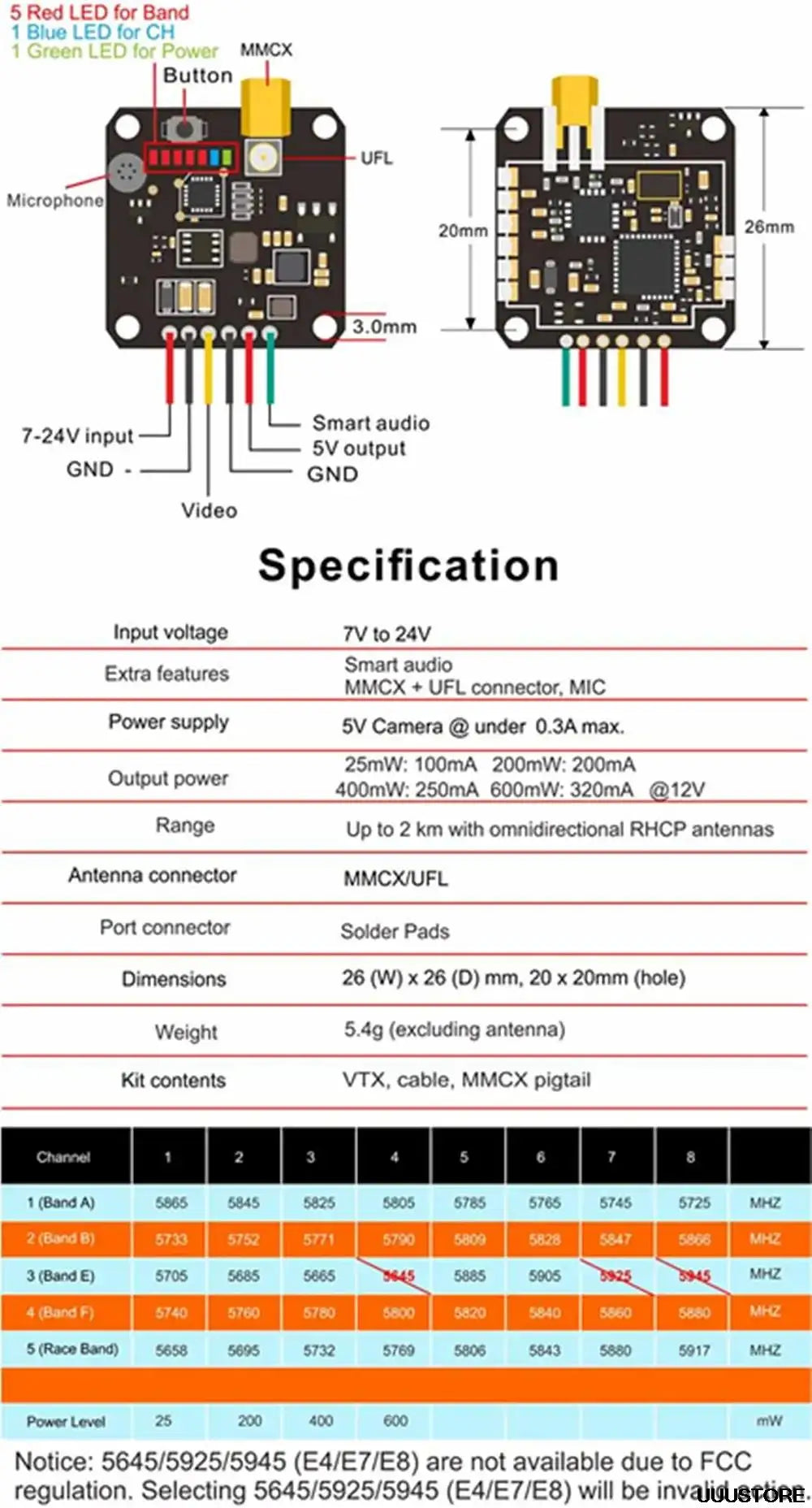 AKK FX3-ultimate Transmitter, AKK FX3-ultimate