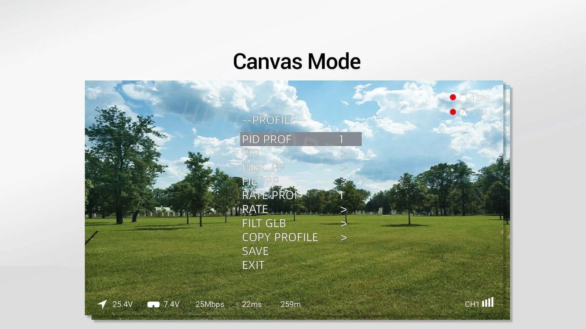 Canvas Mode 1236 5,913 PROFILE-= PID PROF PID MI