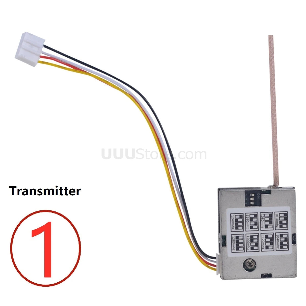 1.2G 200mW Transmitter, Partom 1.2G 200mW Wireless 8CH Audio Video FPV Transmit