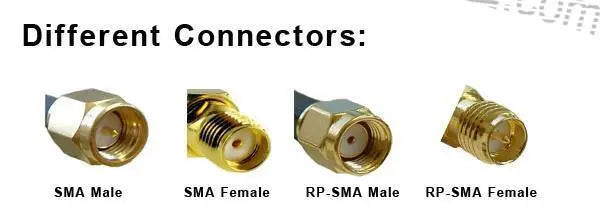 هوائي Fatshark ImmersionRC SpiroNet 5.8 جيجا هرتز RHCP FPV لاستقبال Boscam Transsitter كوادكوبتر FPV DJI Phantom QAV250 7 Different Connectors: SMA Male SMA Female RP-SMA Male RP
