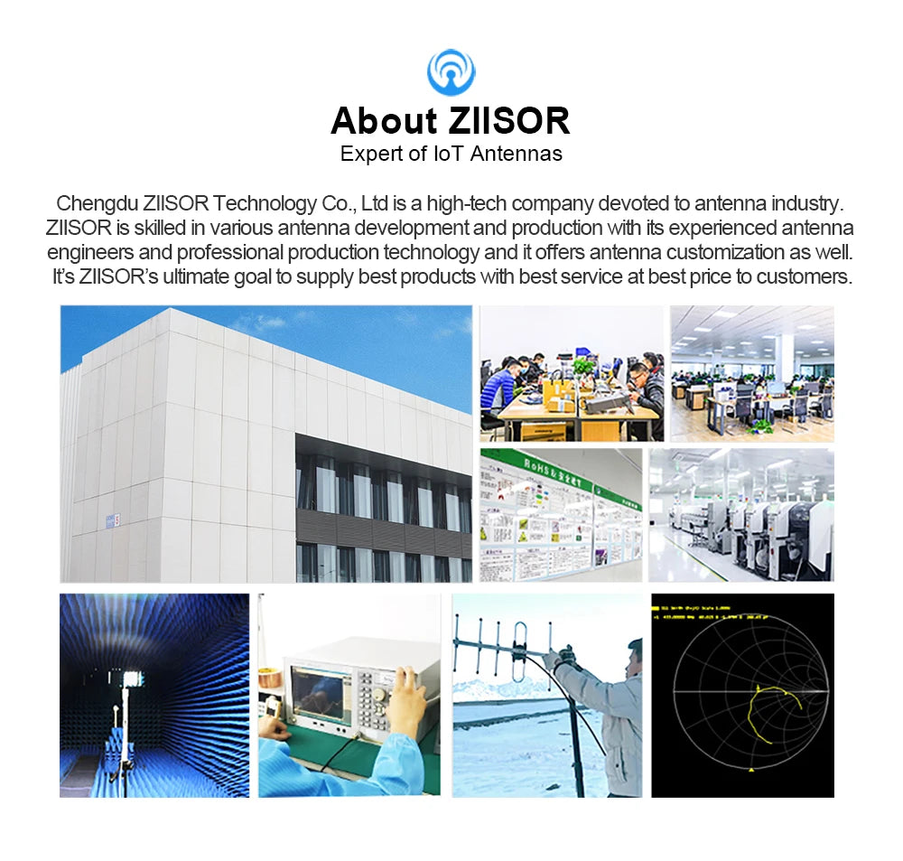 868 MHz Lora Antenna, ZIISOR Technology Co, Ltdis a high-tech company devoted to antenna
